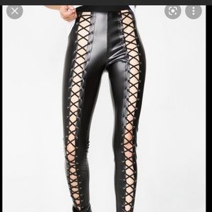 Dolls Kill lace up legging